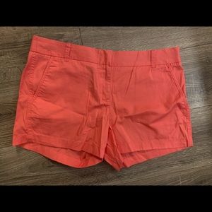 J crew chino shorts Coral NWT